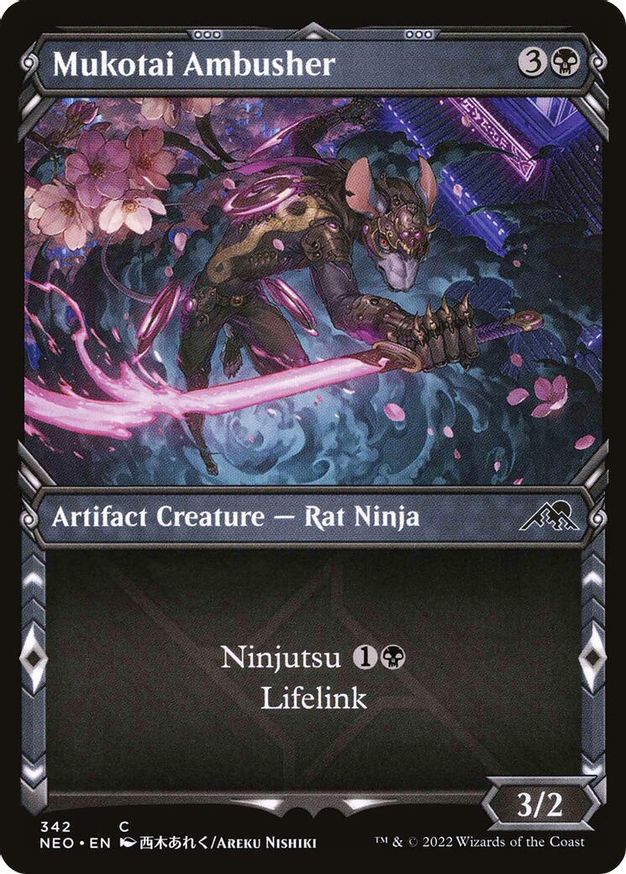 Mukotai Ambusher (Showcase) | 342 | Kamigawa: Neon Dynasty