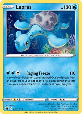 Lapras 031/172 - SWSH09 Brilliant Stars