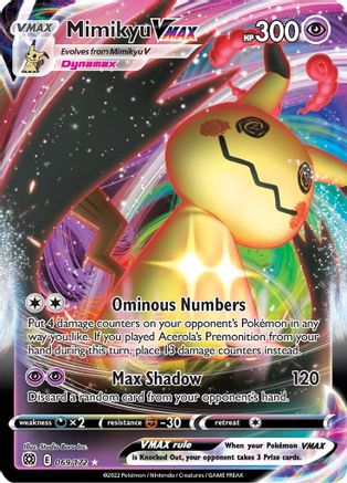 Mimikyu VMAX 069/172 - SWSH09 Brilliant Stars Holofoil