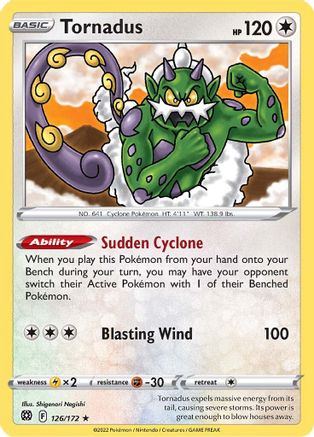 Tornadus 126/172 - SWSH09 Brilliant Stars