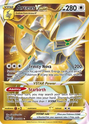 Arceus VSTAR (Secret) 184/172 - SWSH09 Brilliant Stars Holofoil