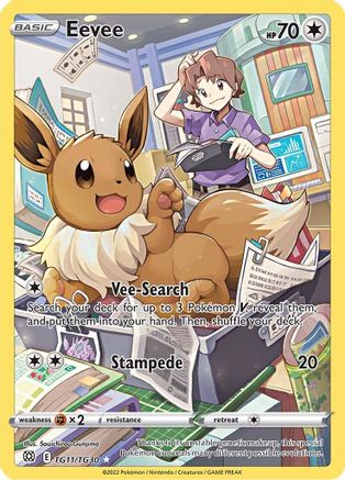 Eevee TG11/TG30 - SWSH09 Brilliant Stars Trainer Gallery Holofoil