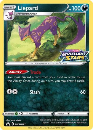 Liepard SWSH187/307 - SWSH Sword & Shield Promo Cards Holofoil
