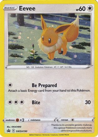 Eevee SWSH190/307 - SWSH Sword & Shield Promo Cards Holofoil