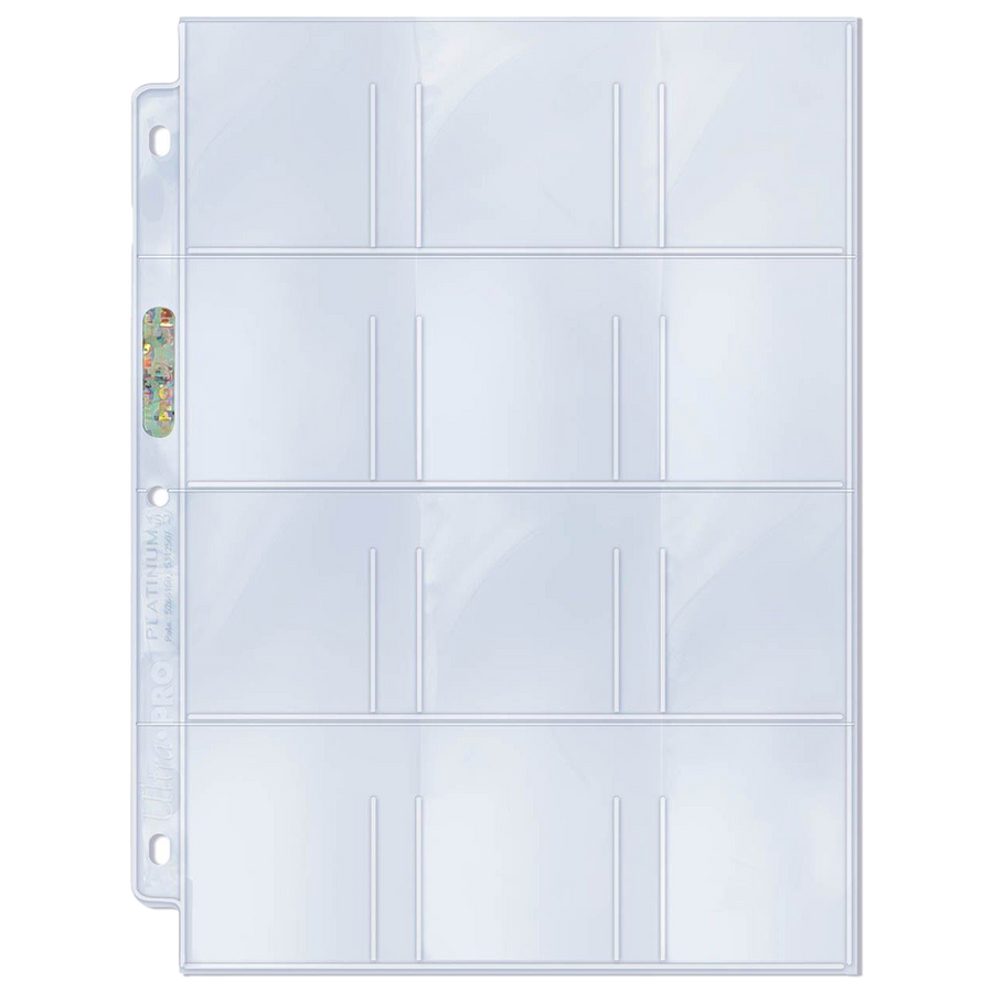 Ultra PRO: Platinum Hologram Small 12-Pocket Pages - 3-Holes (2-1/4