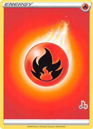 Fire Energy (# Cinderace Stamped)  - Battle Academy 2022