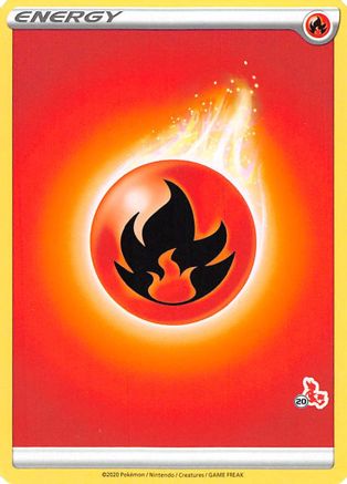 Fire Energy (# Cinderace Stamped)  - Battle Academy 2022