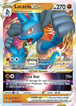 Lucario VSTAR SWSH214/307 - SWSH Sword & Shield Promo Cards Holofoil