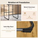 26 Inch Counter Height Bar Stools Set of 2 with Metal Frame and Footrest