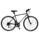 26 Inch Mountain Bike Adjustable with 6-Speed and All-terrain Rubber Wheels
