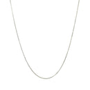 10k White Gold Classic Box Chain 0.6mm