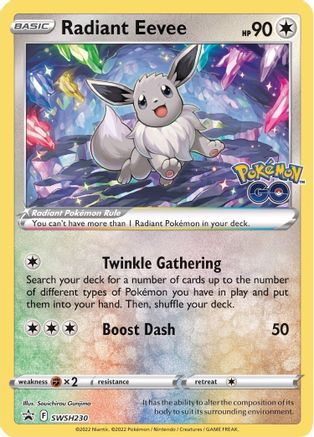 Radiant Eevee SWSH230/307 - SWSH Sword & Shield Promo Cards Holofoil