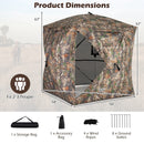 270¬∞ See Through Hunting Blind Tent with Silent Magnetic Door
