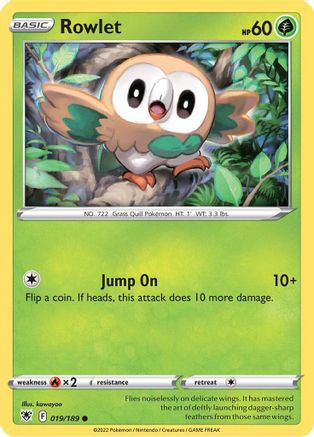 Rowlet 019/189 - SWSH10 Astral Radiance