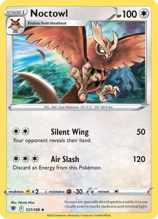 Noctowl 121/189 - SWSH10 Astral Radiance Reverse Holofoil