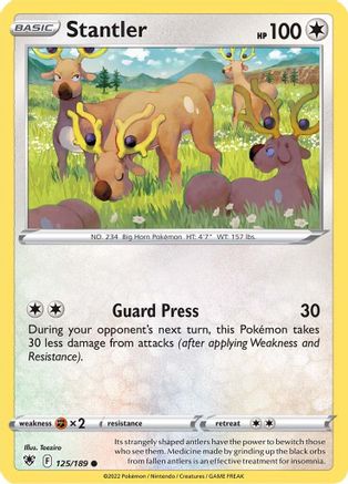 Stantler 125/189 - SWSH10 Astral Radiance Reverse Holofoil