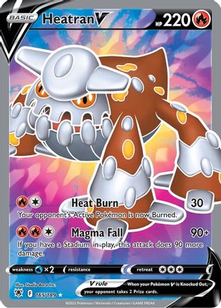 Heatran V (Full Art) 165/189 - SWSH10 Astral Radiance Holofoil