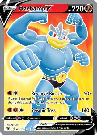 Machamp V (Full Art) 171/189 - SWSH10 Astral Radiance Holofoil