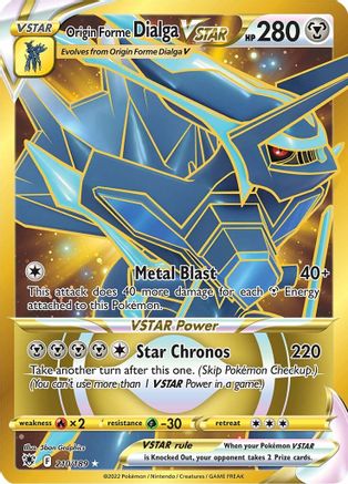 Origin Forme Dialga VSTAR (Secret) 210/189 - SWSH10 Astral Radiance Holofoil