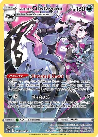 Galarian Obstagoon TG10/TG30 - SWSH10 Astral Radiance Trainer Gallery Holofoil