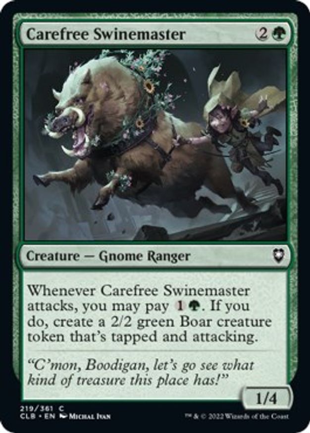 Carefree Swinemaster | 219 | Commander Legends: Battle for Baldur's Gate