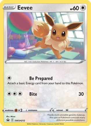 Eevee SWSH212/307 - SWSH Sword & Shield Promo Cards Holofoil