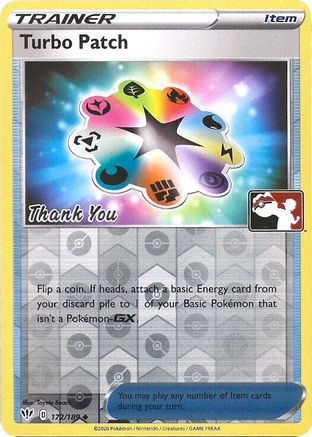 Turbo Patch (Pokemon League) [Thank You] 172/189 - League & Championship Cards Reverse Holofoil