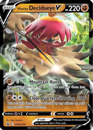Hisuian Decidueye V SWSH238/307 - SWSH Sword & Shield Promo Cards Holofoil