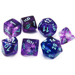 Nebula Polyhedral Luminary Nocturnal/Blue 7-Die Set