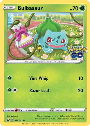 Bulbasaur SWSH231/307 - SWSH Sword & Shield Promo Cards Holofoil