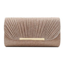 Women's Hardware Edge Party Pattern Fine Pink Clutch