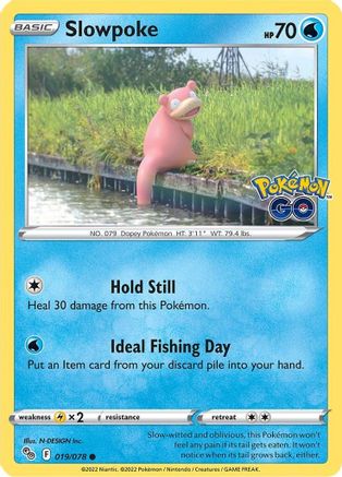 Slowpoke 019/078 - Pokemon GO Reverse Holofoil