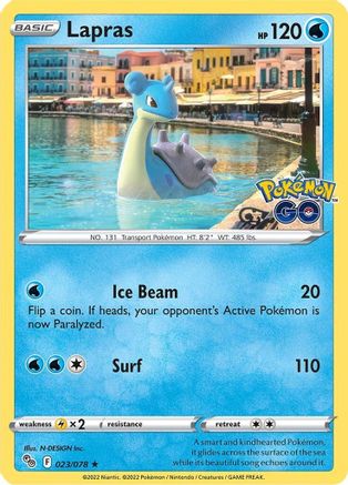 Lapras 023/078 - Pokemon GO Reverse Holofoil