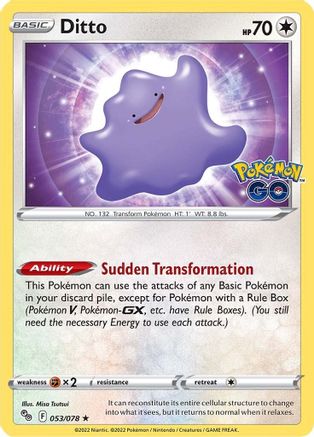 Ditto 053/078 - Pokemon GO Holofoil