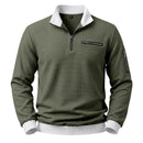 Mens Relaxed-fit Casual Stand-collar Hoodie