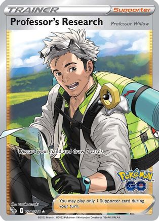 Professor's Research (Full Art) 078/078 - Pokemon GO Holofoil