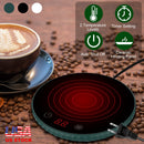 Desktop Electric Cup Warmer 8Hours Auto Off Overheating Protection Smart Timer Setting 2 Temperature Levels 104¡F to 140¡F Ceramic Heating Panel For O