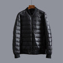 Lightweight Down Jacket With A Baseball Collar
