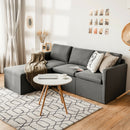 Convertible L-Shaped Sectional Sofa Couch with Reversible Chaise