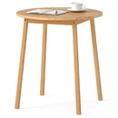 27.5 Inch Round Bamboo Dining Table for 2-4 Person-Natural