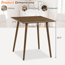 27.5" Square Dining Table for 2-4 People - Walnut