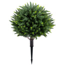 Artificial Cypress Topiary Trees 27.5" with Ground Spikes Set of 2