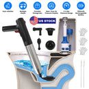 Electric Toilet Plunger High Pressure Air Plunger Air Drain Blaster Drain Clog Remover with Real Time Pressure Display for Toilets Bathroom Floor Drai