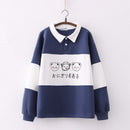 Winter Cute Embroidered Pullover Thickened Sweater
