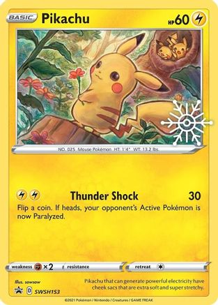Pikachu (Holiday Calendar) SWSH153/307 - SWSH Sword & Shield Promo Cards Holofoil