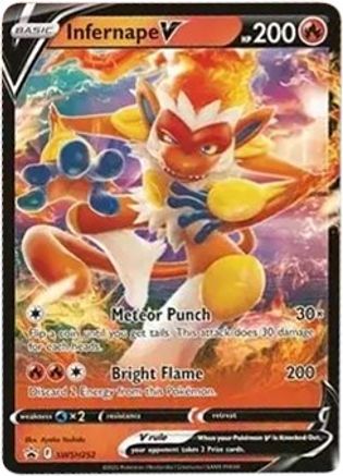 Infernape V SWSH252/307 - SWSH Sword & Shield Promo Cards Holofoil