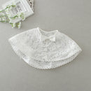 Cute Baby White Fluffy Dress Two-piece Set
