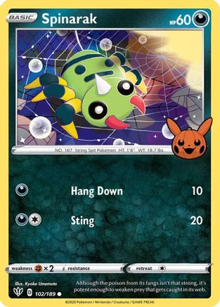 Spinarak 102/189 - Trick or Trade BOOster Bundle