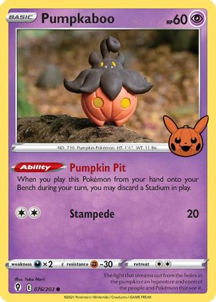 Pumpkaboo 076/203 - Trick or Trade BOOster Bundle