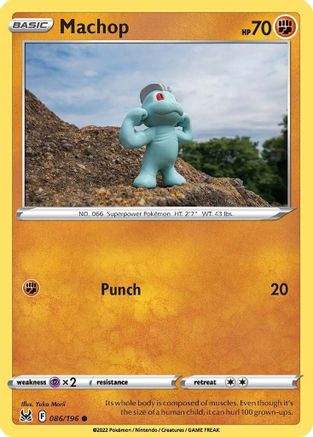 Machop 086/196 - SWSH11 Lost Origin Reverse Holofoil